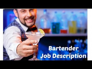 Bartender Duties and Responsibility | Bartender Job description