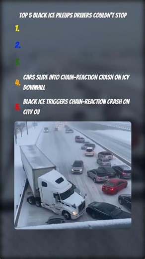 Top 5 Black Ice Pileups Drivers Couldn’t Stop