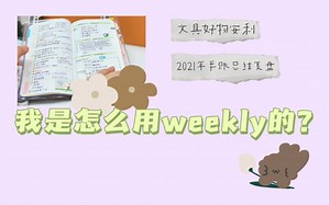 weekly使用经验 文具好物分享｜2021年weekly手账总结｜日程管理时间管理｜高效生活学习｜手账翻翻看 年回顾