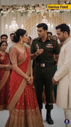The Groom Tried to Break Her Dreams.. An Army Officer Shut Him Down 💪🔥 #ai #army #shorts