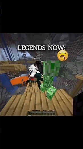 LEGENDS NOW VS THEN 🥶🔥 #minecraftshorts