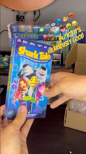 Unboxing Shark Tale (2004) “VHS Review”📼🐠🦈 #dreamworks #sharktale #shorts