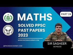Past Paper no. 122, PPSC Past Paper Math 2023, Ppsc Fpsc Math Series Math by Sir Sagheer
