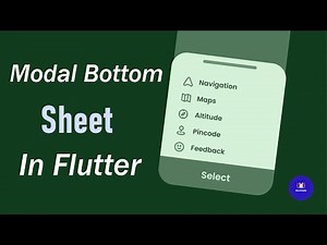 Bottom Modal Sheet In Flutter | Flutter Tutorial | Full Guide