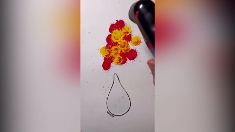 Fire and water in vivid contrast