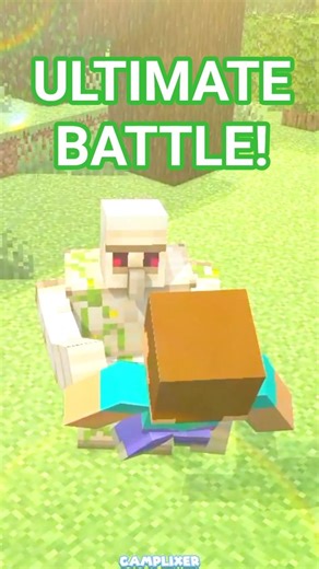 Steve VS Iron Golem -Rumble pt.10 #minecraft