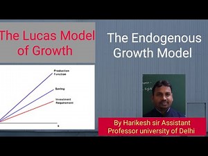 The Lucas model || endogenous growth model (part 3)|| for UGC NET ECONOMICS ||by Harikesh sir