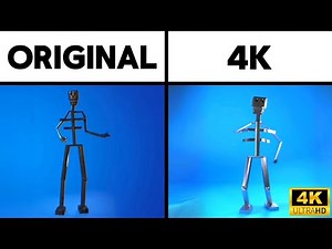 Endoskeleton Dance Meme Original vs 4K
