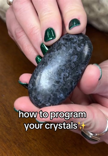 One of the most important things to do when you get a crystal is program it! Here’s how you can do exactly that, so it can work effectively with you ✨ #crystals #indigogabbro #merlinite #crystalenergyhealing #crystalshop