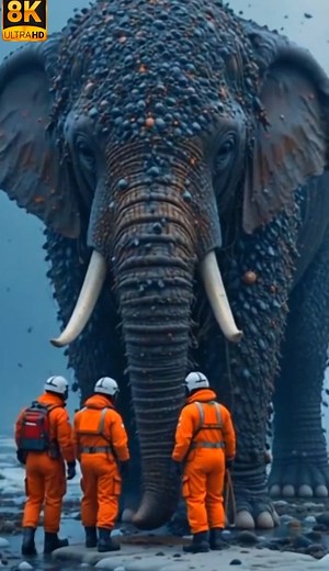 "Brave Elephant Assists Rescue Team | Incredible Bee Cleanup"#elephant #anime | Rainbow after the storm