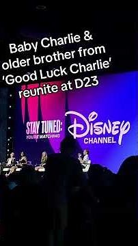 Mia Talerico and Jason Dolley from Disney Channel’s ‘Good Luck Charlie’ reunite at Destination D23
