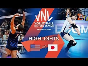 USA vs. Japan (Full Match) | VNL 2023 - Pool A :: Women Volleybox