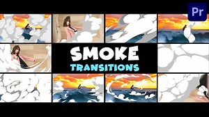 Seamless Cartoon Smoke Transitions | Premiere Pro MOGRT