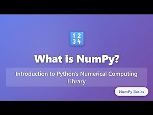 What is NumPy? Complete Introduction to NumPy for Beginners | Python Tutorial