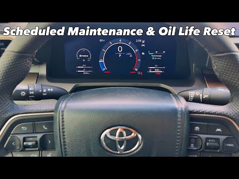 2024-2025 Toyota Tacoma Scheduled Maintenance and Oil Life Reset 2026