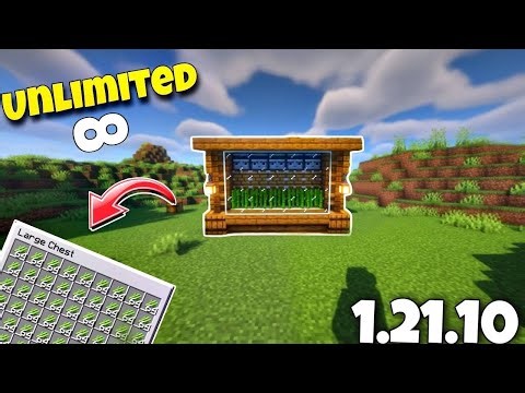 Easiest Sugarcane Farm Tutorial Minecraft (Java+Bedrock) 1.21.10 (2026) ( Don't Try ) 🔥