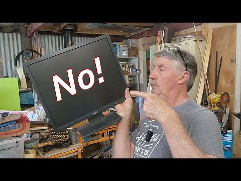 Why you should NOT Scrap out a Modern LCD Flat Screen Monitor for Scrap Metal Value!! Ewaste Recycle