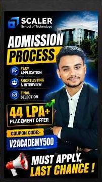 Scaler School of Technology Admission Process 2026 🔥 | NSET Scaler Exam Form Fill Up | Coupon Code