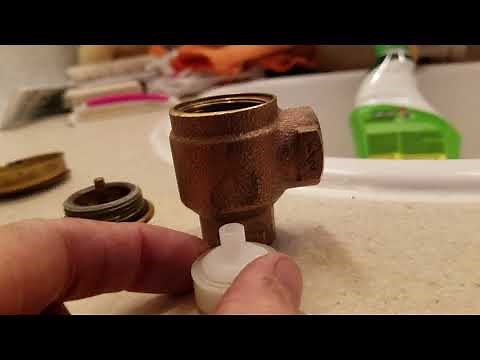 RV Repair:Leak Found CASH ACME V-101 Vacuum Breaker Back Flow Preventer.