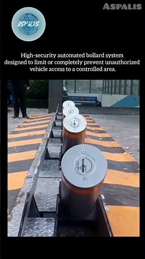 Smart Bollard System for Urban Security: Anti-Ram Vehicle Barrier! #shorts