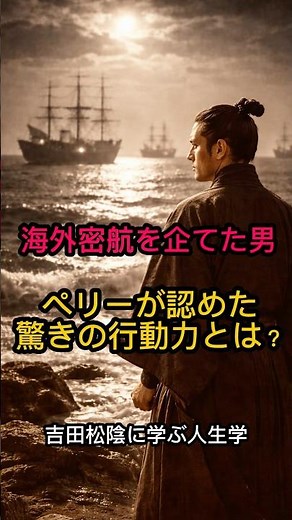 【衝撃】海外密航を企てた吉田松陰｜命を賭けた行動力の正体