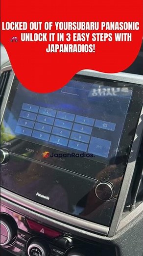 How to Reset Panasonic Strada Radio Code After Battery Removal Subaru Forester/Legacy/Impreza/Levorg
