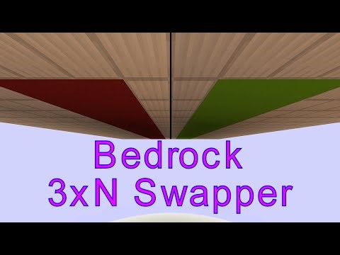 Tutorial: Simple, Bedrock 3xN Ceiling Block Swapper [Bedrock 1.21+]