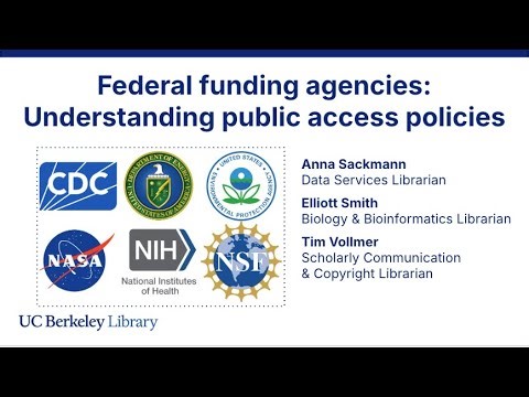 Understanding Federal Agency Public Access Policies
