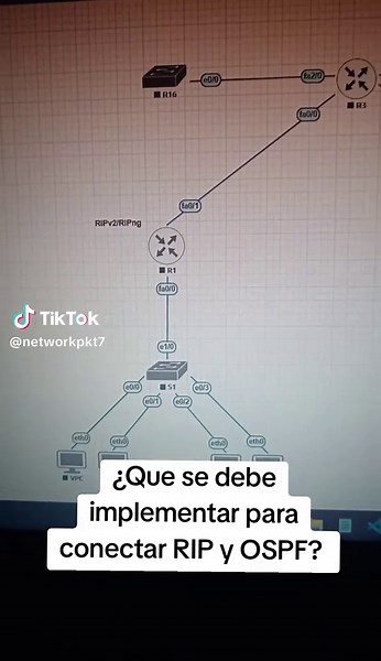 Conectar RIP y OSPF en Cisco Packet Tracer