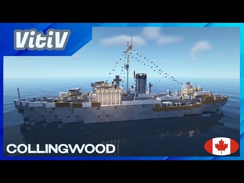 HMCS Collingwood (K180) - Flower-class Corvette - Minecraft