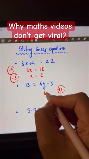 Solve linear equations | linear equations | algebra IGCSE maths
