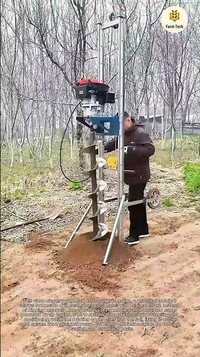 The Smartest Way to Drill Post Holes: Why Every Farmer Needs This Wheeled Earth Digger