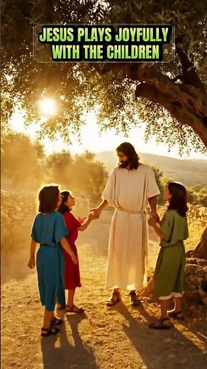 Jesus Plays Joyfully With the Children ✝️💛 Spreading Love, Laughter, and Faith