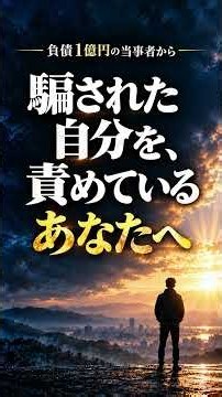 #2-1騙された自分を、責めているあなたへ｜負債1億円、今も苦しんでいる僕の話 #それでも生きてる #詐欺被害 #借金 #人生の立て直し #自分を責めないで #裏切り