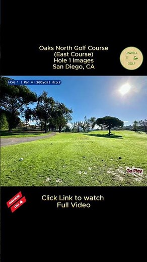 Oaks North Golf Course | Images of Hole 1 (East Course) | November 2025 | San Diego, Ca