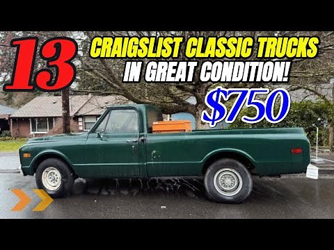 13 Well-Preserved Classic Trucks for Sale by Owner!