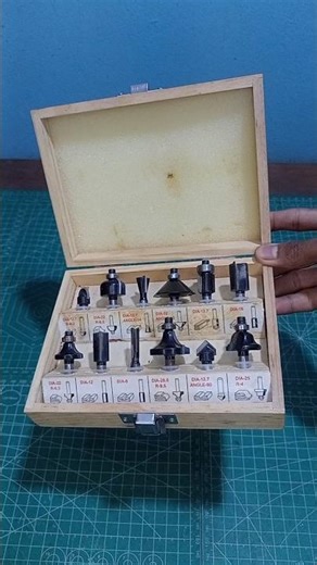 WOKIN trimmer bit set for 6mm mini trimmer router❤️