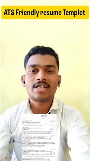 “Best FREE ATS Friendly Resume Template for Freshers🔥📄” #shorts #shortsfeed #youtubeshorts #viral