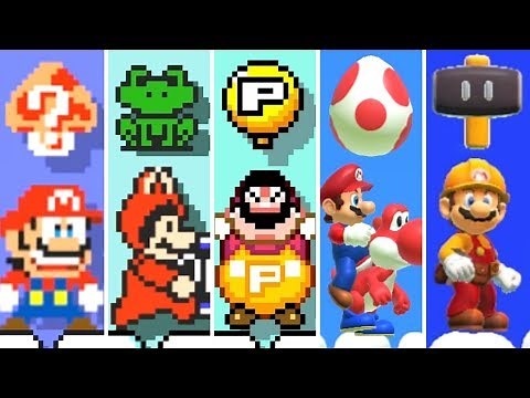 Super Mario Maker 1 & 2 - All Mario Power-Ups