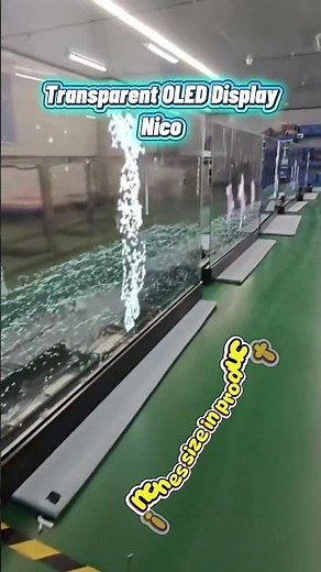 77-inch Transparent OLED Display for Luxury Retail & Events #oled