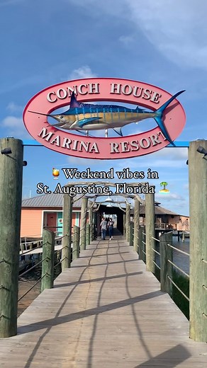 Weekend vibes at the Conch House in St. Augustine, Florida! 🏝️🍹 FOLLOW @conchhouse #staugustine #weekend #vibes #reels #tiki #drinks #cocktails #staugustinebeach #stauglocals #marina #conch #conchhouse | Totally St. Augustine
