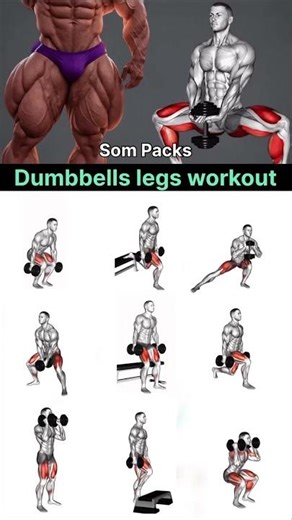 💥 Worthy Dumbbell Leg Workout 🔥 | Massive Quad & Glute Gains #workout #legworkout #quadsworkout