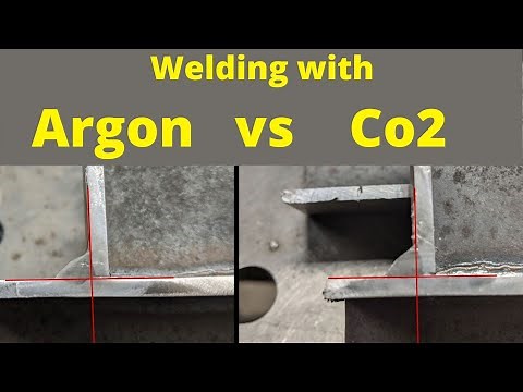 Mig welding with Argon and Co2 [ Etch Testing]