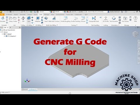 How to Generate G Code for CNC Milling in Autodesk Inventor CAM Ultimate