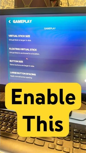 FC mobile enable floating virtual stick #FCMobile #FloatingVirtualStick #GameControls #FIFAMobile