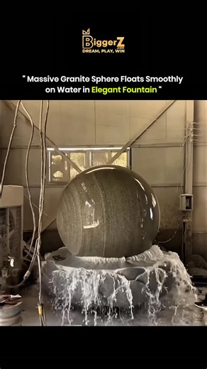 Knowledge Matrix on Instagram: "A massive granite block is sculpted, ground, and polished into a perfect sphere. Water pressure allows it to float and spin smoothly atop a carved basin, creating a mesmerizing fountain that combines precise engineering with expert stone craftsmanship. via : @samxingmarbles #knowledge #technology #didyouknow #fyp #tech #history #innovation #biggerz"