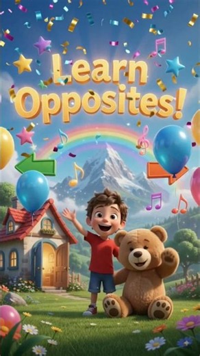 🎵 Learn Opposites | In & Out, Near & Far, Left & Right | 3D Cartoon Animation #kidssongs