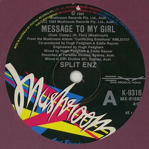 Split Enz - Message To My Girl