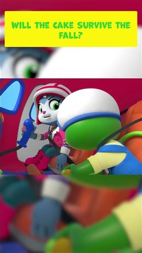 Cake vs 100ft Drop - Will it Survive the FALL?! 🎂 #Shorts