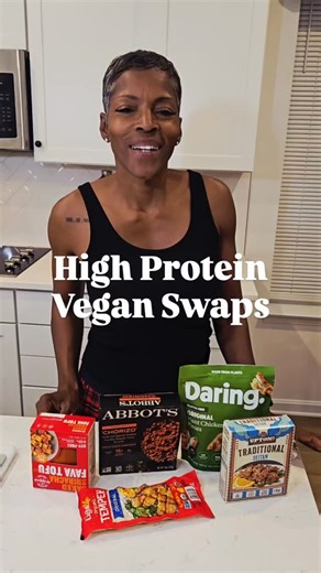 Donnetta Moss (Donnie) on Instagram: "I’ve been using minimally processed vegan meats for a while now—here are a few of my go-to favorites. Simple, clean, and delicious. 🌿✨ Do you prefer store-bought vegan options or homemade? Have you tried any of these products? *Spoiler: Did you spot the blooper❓️ My favs: Daring @daringfoods Abbots Chorizo @liveabbots Upton's Seitan @uptonsnaturals Lightlife @lightlifefoods Big Mountain @bigmountainfoods #veganover50 #plantpowered #minimallyprocessed #vegan